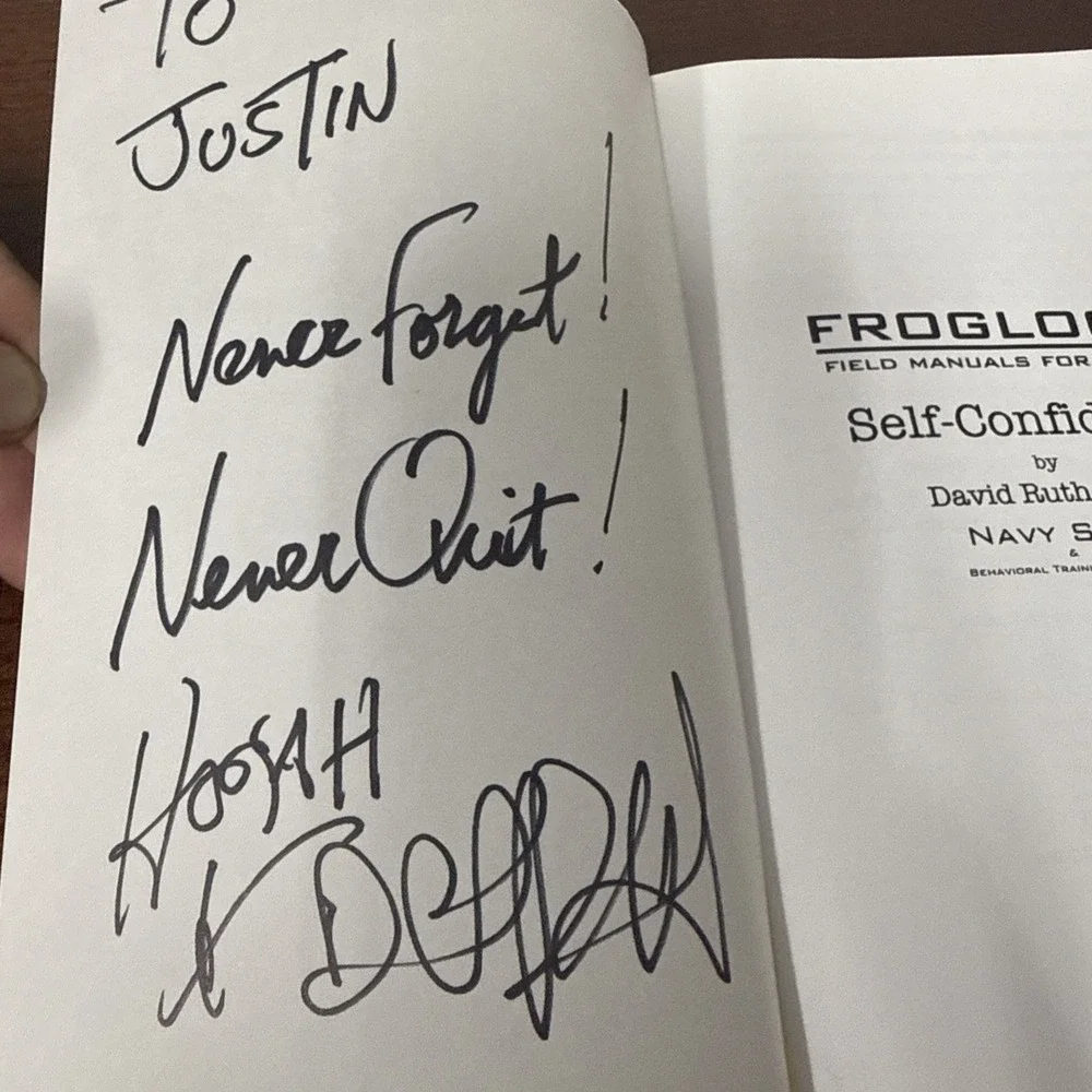 Navy SEAL Training: Self-Confidence -‎ David Rutherford, paperback Signed